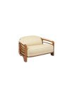 Côté Loges | Canapé Marina 2 places cuir beige design